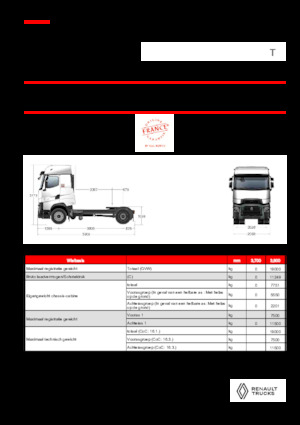 Ciągniki siodłowe Renault T HIGH T4X2 LOW 13L E6