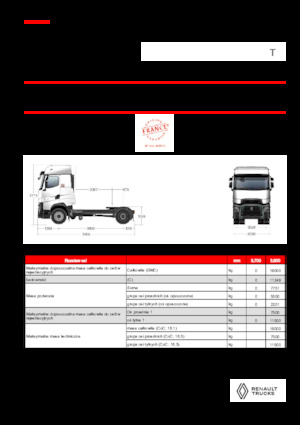 Ciągniki siodłowe Renault T HIGH T4X2 LOW 13L E6