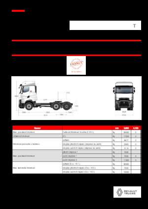 Ciągniki siodłowe Renault T HIGH T6X2 PUSHER 13L E6