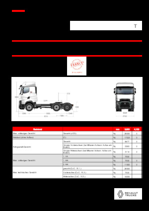 Ciągniki siodłowe Renault T HIGH T6X2 PUSHER 13L E6