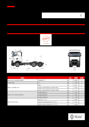 Ciągniki siodłowe Renault T HIGH T6X2 PUSHER 13L E6