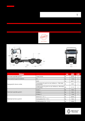 Ciągniki siodłowe Renault T HIGH T6X2 PUSHER 13L E6