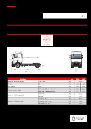 Ciągniki siodłowe Renault T T4X2 13L E6