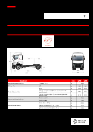 Ciągniki siodłowe Renault T T4X2 13L E6
