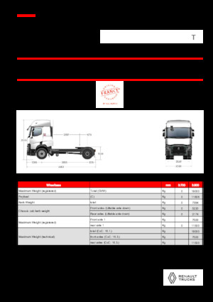 Ciągniki siodłowe Renault T T4X2 LOW 11L E6