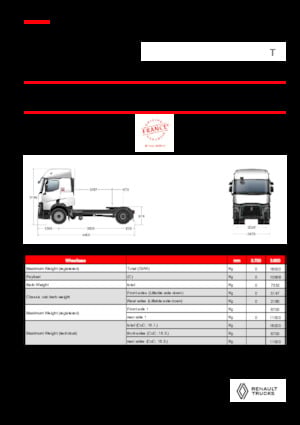 Ciągniki siodłowe Renault T T4X2 X-LOW 11L E6