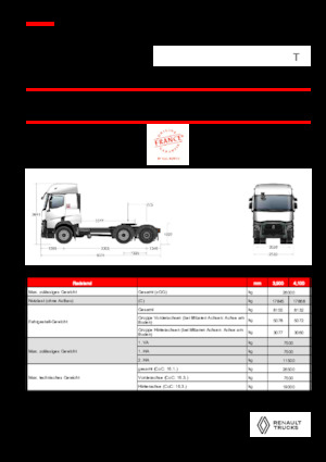 Ciągniki siodłowe Renault T T6X2 PUSHER 13L E6