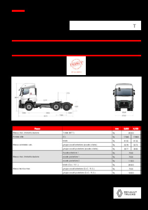 Ciągniki siodłowe Renault T T6X2 PUSHER 13L E6