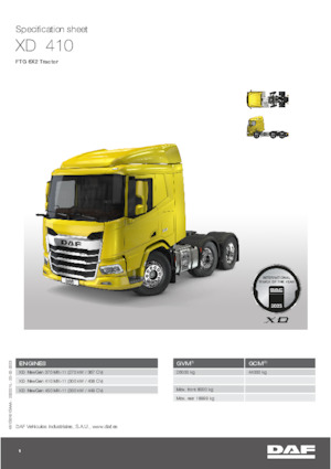 Ciągniki siodłowe DAF XD 370 FTG