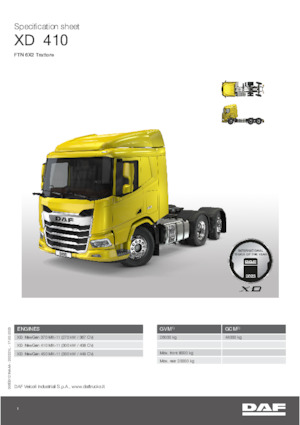 Ciągniki siodłowe DAF XD 370 FTN