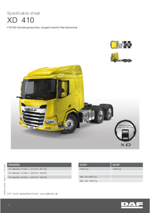 Ciągniki siodłowe DAF XD 370 FTS