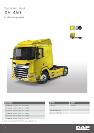 Ciągniki siodłowe DAF XF 480 FT