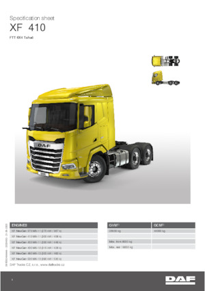 Ciągniki siodłowe DAF XF 370 FTT