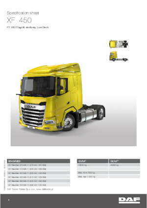 Ciągniki siodłowe DAF XF 430 FT Low Deck