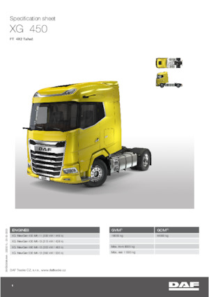 Ciągniki siodłowe DAF XG 480 FT