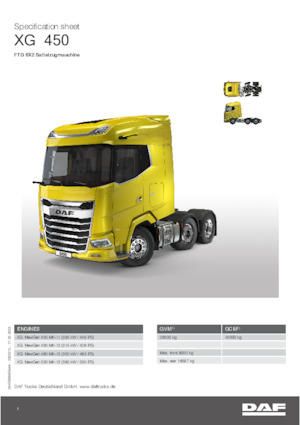 Ciągniki siodłowe DAF XG 530 FTG