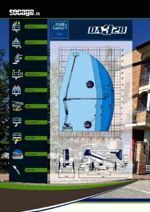 Platformy robocze na wysięgniku przegubowym mocowane na ciężarówce Socage DA 328 forSte