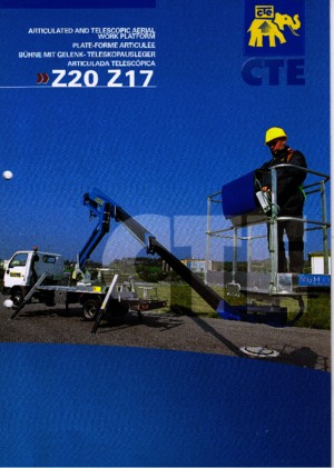 Platformy robocze na wysięgniku przegubowym mocowane na ciężarówce CTE Z 17