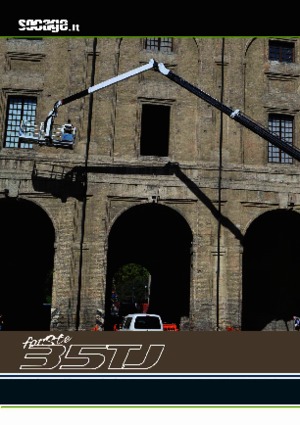 Platformy robocze na wysięgniku teleskopowym mocowane na ciężarówce Socage forSte 35 TJ