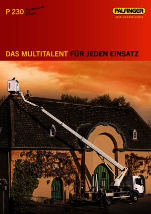 Platformy robocze na wysięgniku teleskopowym mocowane na ciężarówce Palfinger P 230