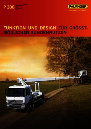 Platformy robocze na wysięgniku teleskopowym mocowane na ciężarówce Palfinger P 300