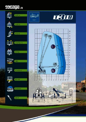 Platformy robocze na wysięgniku teleskopowym mocowane na ciężarówce Socage T 318 ForSte