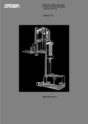 Wózek widłowy wieżowy??Wózek widłowy wieżowy Crown 1,8 TS