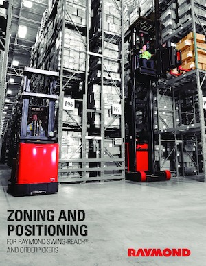 Wózek widłowy wieżowy??Wózek widłowy wieżowy RAYMOND 9700
