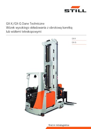 Wózek widłowy wieżowy??Wózek widłowy wieżowy Still GX-X