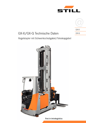 Wózek widłowy wieżowy??Wózek widłowy wieżowy Still GX-X