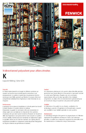 Wózek widłowy wieżowy??Wózek widłowy wieżowy Linde K 0.9