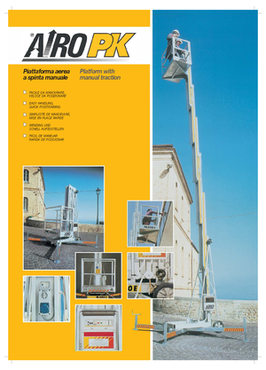 Kołowe platformy robocze z masztem pionowym AIRO PK 11800 E