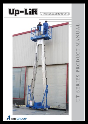 Kołowe platformy robocze z masztem pionowym AHI UT46