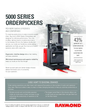 Wózki do kompletacji zamówień RAYMOND 5600