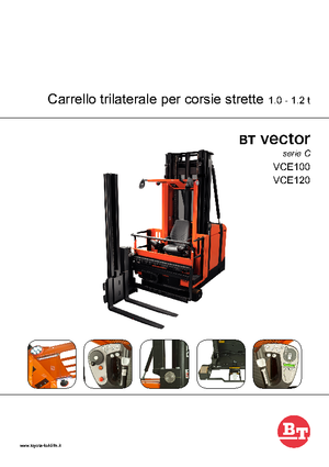 Elektryczne wózki widłowe boczne BT Vector VCE 100
