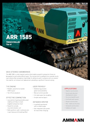 Walec wibracyjny do wykopów Ammann ARR 1585 T4f