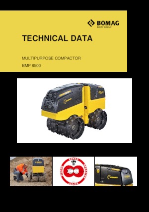 Walec wibracyjny do wykopów Bomag BMP 8500