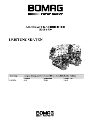 Walec wibracyjny do wykopów Bomag BMP 8500