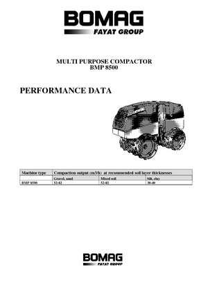 Walec wibracyjny do wykopów Bomag BMP 8500