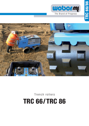 Walec wibracyjny do wykopów weber mt TRC 86