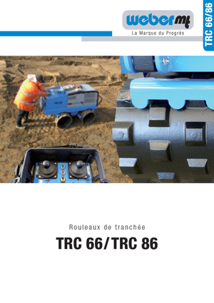 Walec wibracyjny do wykopów weber mt TRC 86