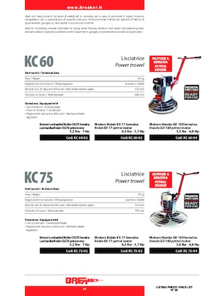 Zacieraczki samojezdne Breaker KC 75-04