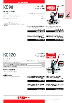 Zacieraczki samojezdne Breaker KC 90-04