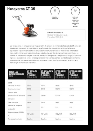 Zacieraczki samojezdne Husqvarna CT 36