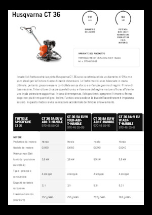 Zacieraczki samojezdne Husqvarna CT 36