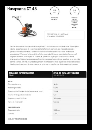 Zacieraczki samojezdne Husqvarna CT 48
