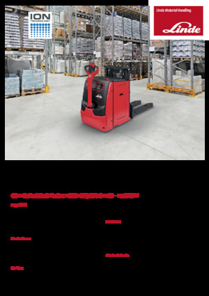 Wózki paletowe elektryczne Linde D10