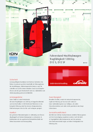Wózki paletowe elektryczne Linde D12S