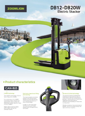 Wózki paletowe elektryczne Zoomlion DB16W