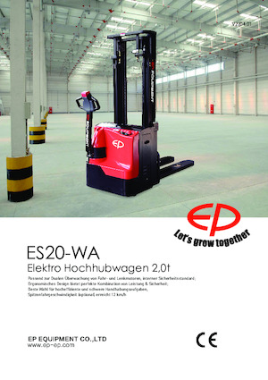 Wózki paletowe elektryczne EP ES20-WA